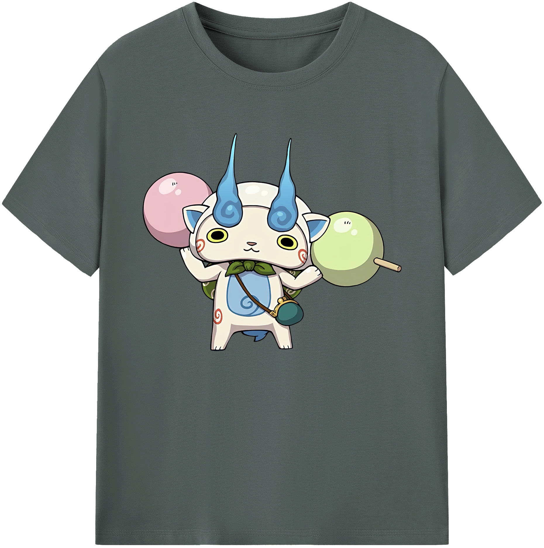 （画像用） 妖怪ウォッチ Yo-kai Watch 綿100％ メンズ半袖Tシャツ｜肌触りやわらか＆通気性